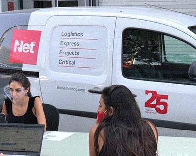 Defiant The Net Global Operates from Parking Lot
